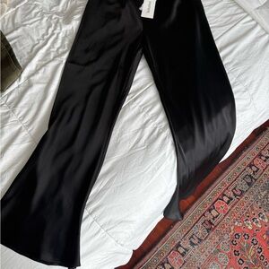 Silk laundry bias cut pants